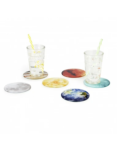Planets. 6 Posavasos de planetas y la...