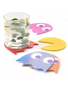 Set 5 Posavasos de Pac-Man 2