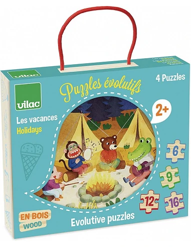 4 Puzzles Evolutivos Las Vacaciones