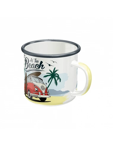 Taza esmaltada Volkswagen Bulli Beach...