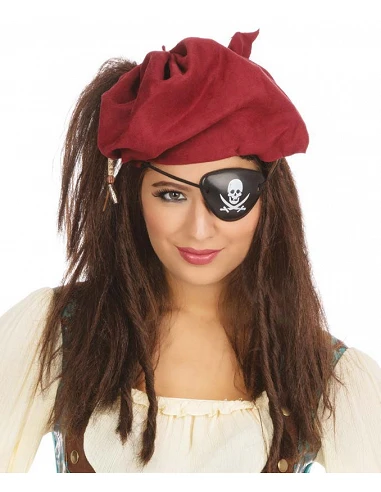 Set Pirata Pañuelo, peluca y parche...
