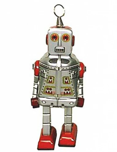 Robot Plateado Antena