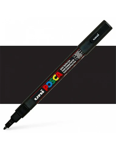 Uniball Posca PC3M 0.9 -1.3mm Negro# 24