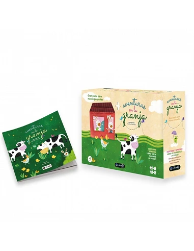Aventuras en la Granja Libro + 4 Puzzles