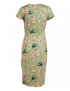 Vestido "Sparrows" verde.... 2