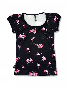 Top Camiseta "Flamingos...