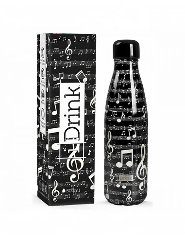 Botella Térmica Metálica 500 ml Music