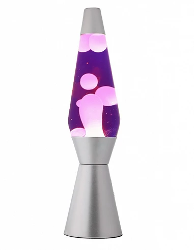 Lámpara de Lava Violeta y Rosa Base...