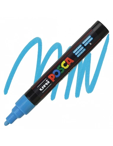 Uniball Posca PC5M 1.8-2.5mm Azul Claro