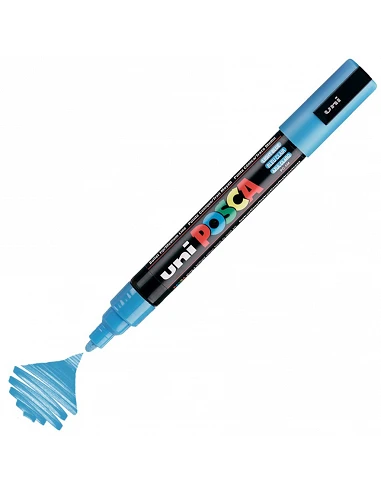 Uniball Posca PC5M 1.8-2.5mm Azul Claro