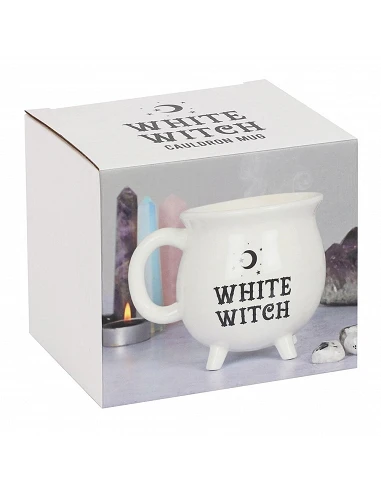 Taza Caldero de Bruja Blanca White...
