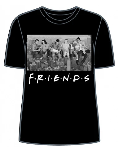 Camiseta Friends Andamio Mujer Negro