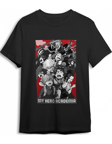 Camiseta Infantil My Hero Academia Negro