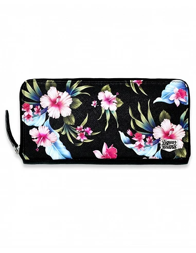 Cartera con cremallera "Luau Black"