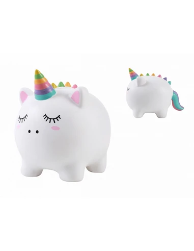 Hucha de PVC Unicornio