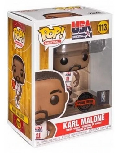 NBA Legends POP! Karl Malone (White...