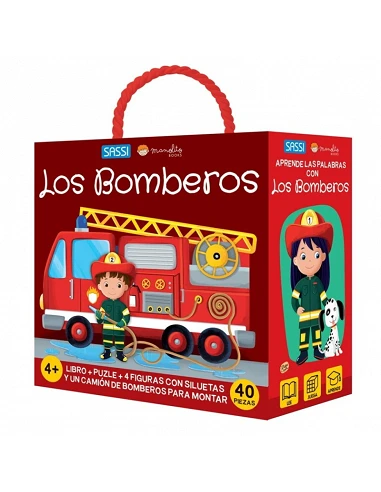 Los Bomberos Libro+Puzzle + 4 Figuras...