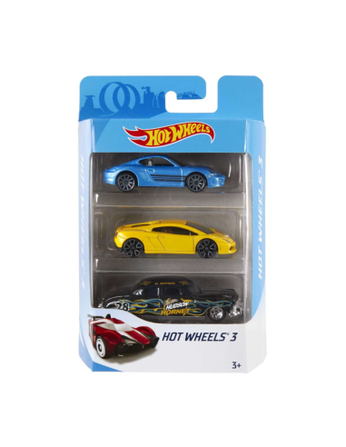Hot Wheels Surtido Pack 3 coches básicos