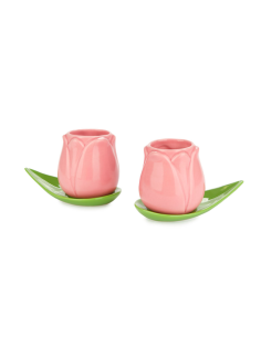 Set tazas café Tulip rosa...