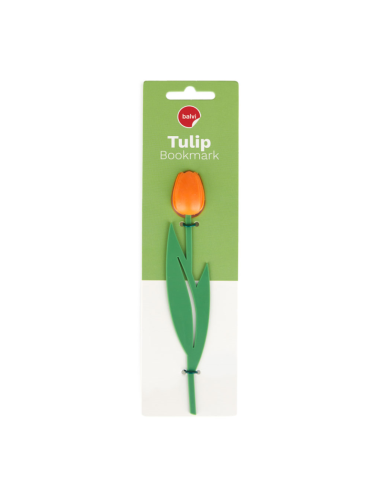 Marcapáginas Tulip naranja nylon/PVC