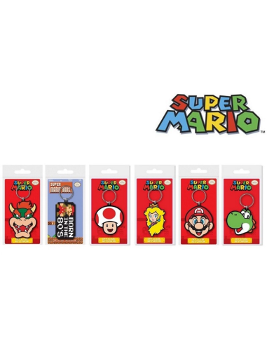 Llavero Super Mario 2D PVC surtidos...