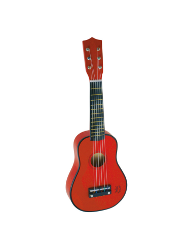 Guitarra de madera Roja