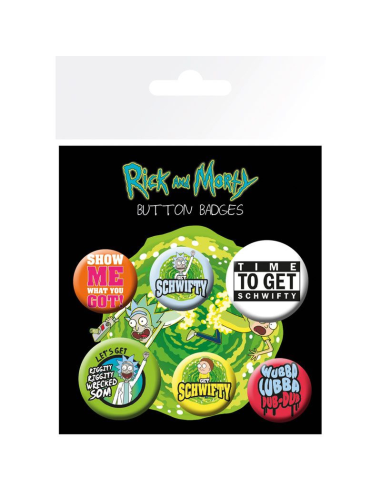 Rick and Morty Button Badges Mini...