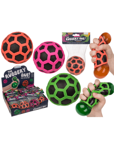 Pelota de goma de apretar en la red 8...