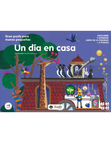 Un día en casa Libro + 4 puzzles