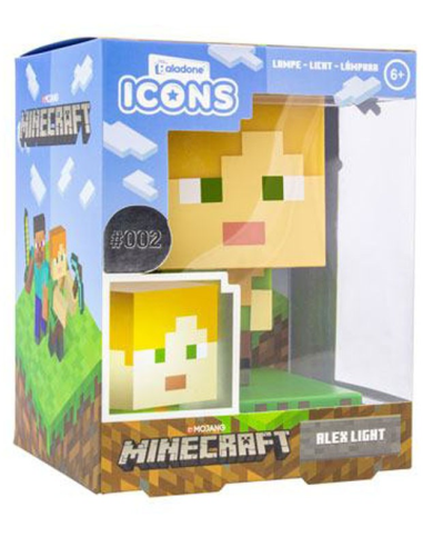 Lampara LED Minecraft Alex Light 10...