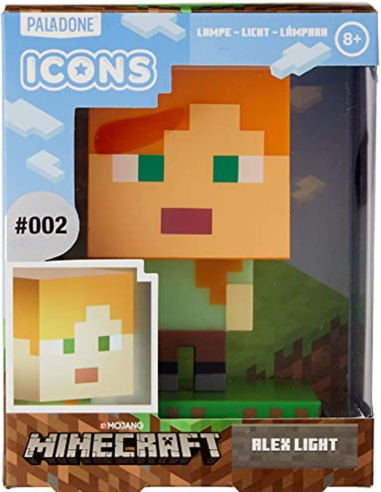 Lampara LED Minecraft Alex Light 10...