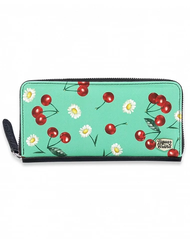 Cartera con cremalera "Cherry Daisy...
