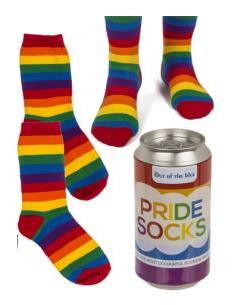Calcetines Arcoiris en Lata...