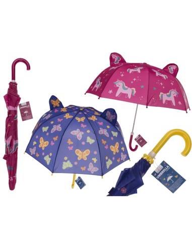 Paraguas infantil 3D 70 cm