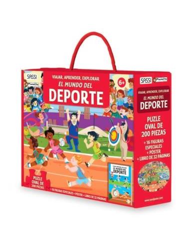 El Mundo Del Deporte Libro+Puzzle 200...