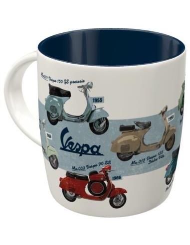 Taza Cerámica Vespa - Model Chart 330 Ml