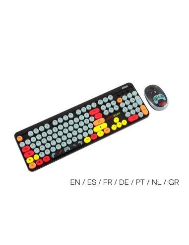 Kit Inalámbrico Teclado Retro...