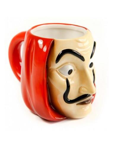 La Casa de Papel Taza 3D Máscara Dalí