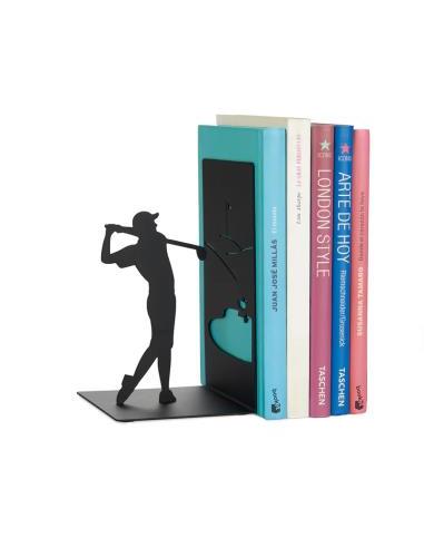 Sujetalibros Backswing negro metalico