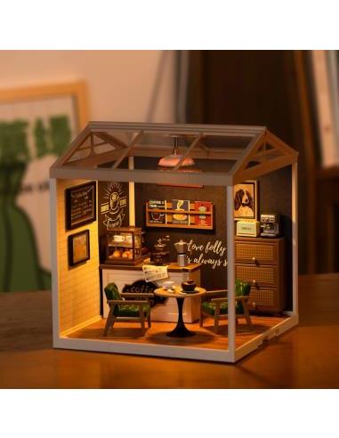 Maqueta Robotime Breezy Time Café