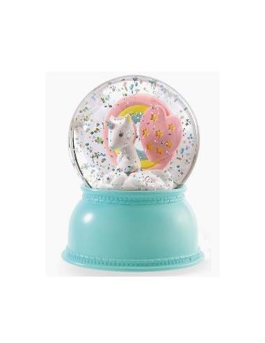 Lámpara Bola de Nieve Unicornio