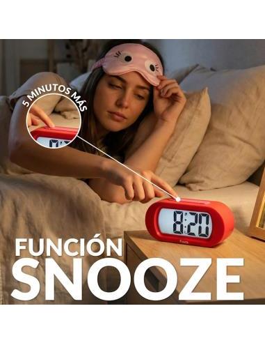 Reloj Despertador "Gummy" Rojo