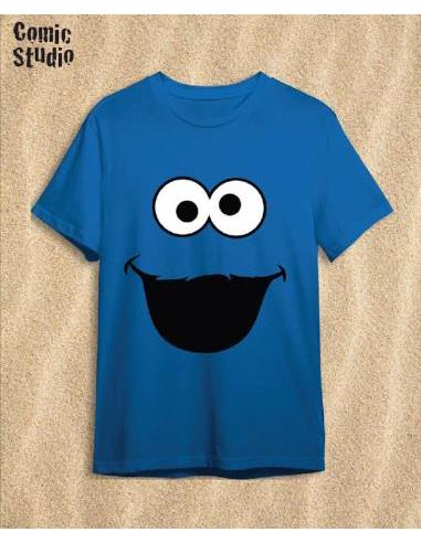 Camiseta Barrio Sesamo Triki Azul...