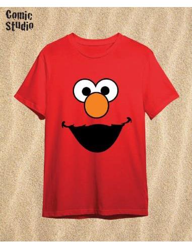 Camiseta Barrio Sesamo Elmo Rojo...