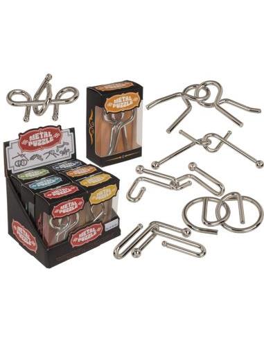 Juego de Paciencia Metal Puzzle 9 cm...