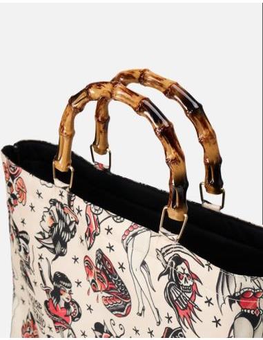 Bolso de Mano Tattoo Flash Asas de...
