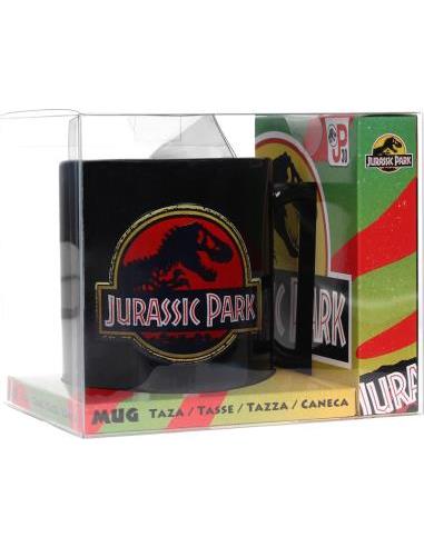 Taza Jurassic Park Logo en caja regalo