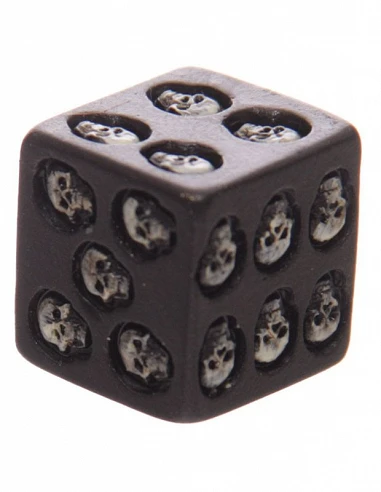 Juego de Dados Negros Calaveras....