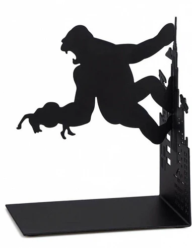 Sujeta Libros King Kong en metal negro