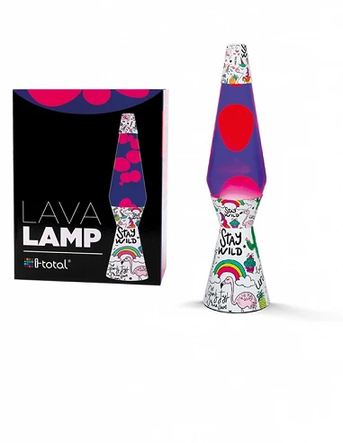 Lampara de Lava Unicornios forma de gota